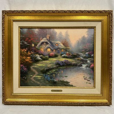 Thomas Kinkade Everetts Cottage Limited Edition Hand Highlighted Lithograph