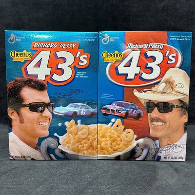 Richard Petty 43 Cheerios Cereal Collector Edition Boxes #1 and #2 NASCAR