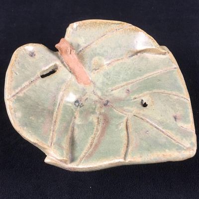 Yolanda Pale Art Footed Pottery Trinket Dish
