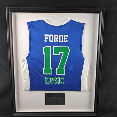 Framed Central Florida Sports Commission Service Award Jersey 2017