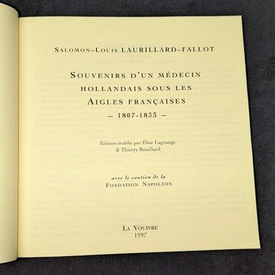 1807-1833 Souvenirs D'un Medecin Hollandais Sous Les