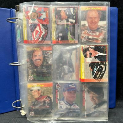 NASCAR Racing Trading Card Collection Binder Rusty Wallace Earnhardt Petty