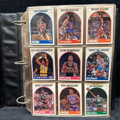 1989-90 NBA Hoops Complete Set 1-300 Michael Jordan in Binder