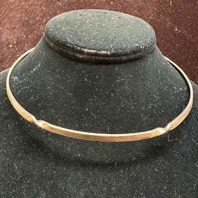 CII Mexico 925 Sterling Silver Twisted Torque Collar Necklace Choker