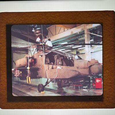 Military Test Facility And AH-64 Apache Film Transparency Slide Collection