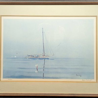 Framed S&N Eugene Wood Jr Boat Print