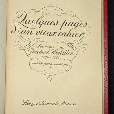 Quelques Pages D'un Vieux Cahier Hardcover Book