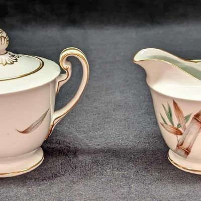 Vintage Noritake China Creamer and Sugar Bowl 5565