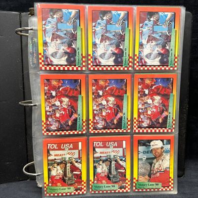 NASCAR Trading Card Album Binder With MAXX And Victory Lane Cards