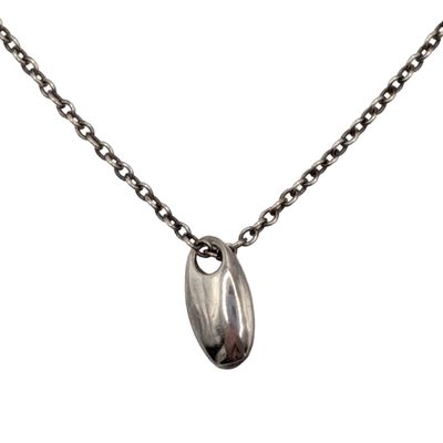 Signed Sterling Silver Cable Chain Necklace