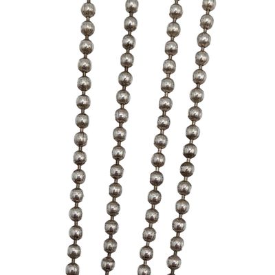 Signed Italian Sterling Silver Ball Chain Necklace