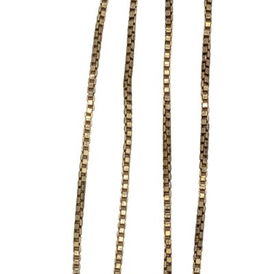 Ross Simons Italy Gold Over Sterling Silver Box Chain Necklace
