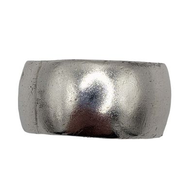 Vintage Sterling Silver Wide Cigar Band Ring Size 9