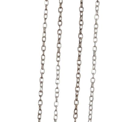 Italy Sterling Silver Rolo Chain Necklace