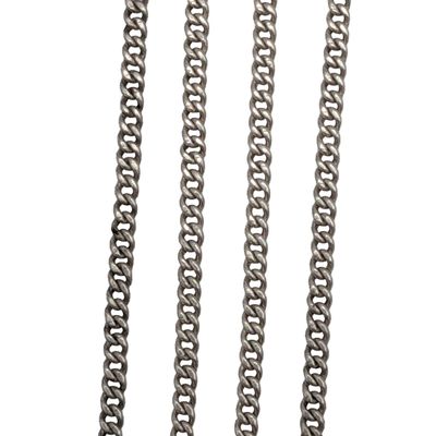 Vintage Sterling Silver Curb Chain Necklace