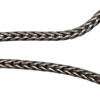 Sterling Silver Spiga Wheat Chain Bracelet