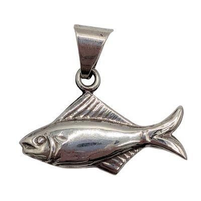 Taxco Mexico Sterling Silver Fish Pendant