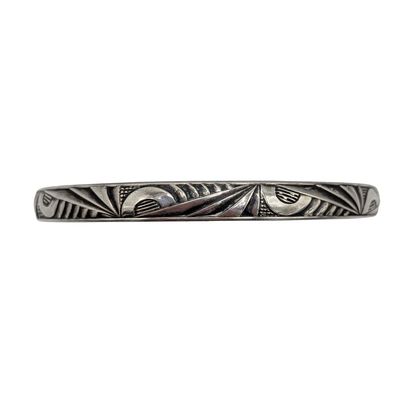 Danecraft Sterling Silver Modern Pattern Bangle Bracelet