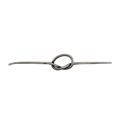 Sterling Silver Thin Endless Knot Bangle Bracelet