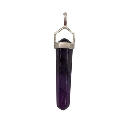 Sterling Silver Amethyst Crystal Pendant