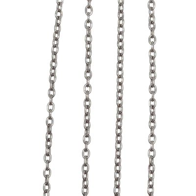 Signed Sterling Silver Cable Chain Necklace