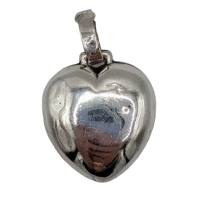 Stephen Webster Sterling Silver Puffy Heart Rattle Pendant