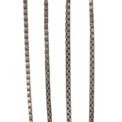Italy Sterling Silver Box Chain Necklace