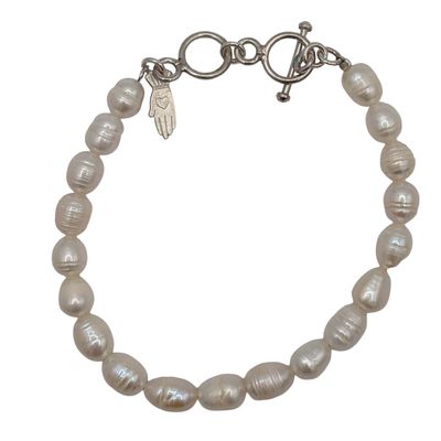 Handpicked Sterling Silver Freshwater Pearl Bracelet
