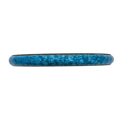 Matisse Rose Gold Tone Turquoise Enamel Renoir Bangle Bracelet