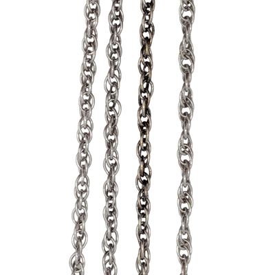 Sterling Silver Rope Chain Necklace