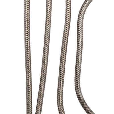 Signed Italy Sterling Silver Snake Chain Necklace