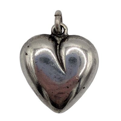 Jezlaine Sterling Silver Cast Heart Pendant