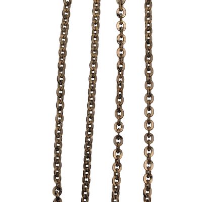 Vintage 12K Yellow Gold Filled Flat Cable Chain Necklace