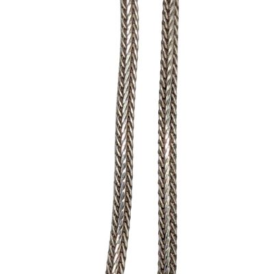 Sterling Silver Foxtail Chain Necklace