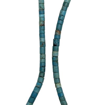 Southwest Sterling Silver Turquoise Heishi Beaded Choker Necklace