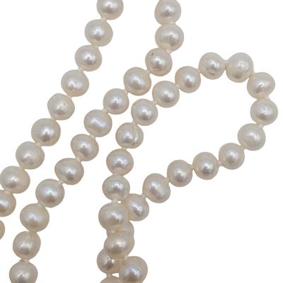 Sterling Silver Pearl Necklace