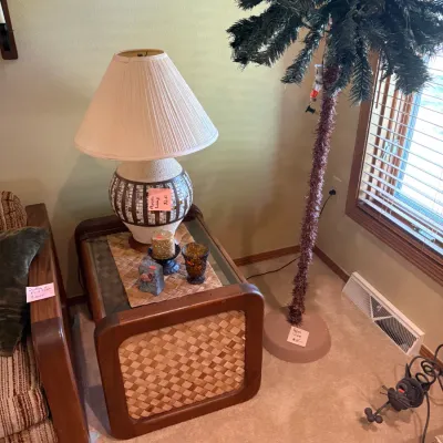 Sale Photo Thumbnail #10: MCM mosaic lamp