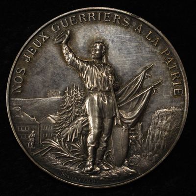 Sale Photo Thumbnail #101: 1892 SWISS SHOOTING MEDAL LE LOCLE SILVER