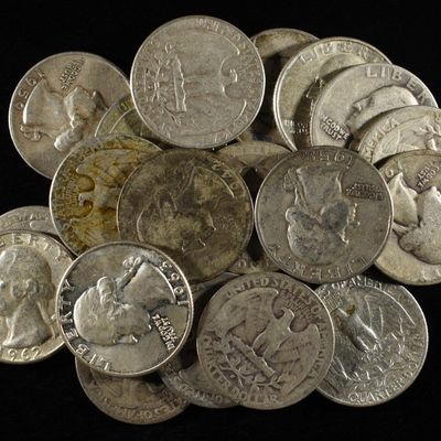 Sale Photo Thumbnail #321: (20) 90% SILVER WASHINGTON QUARTERS