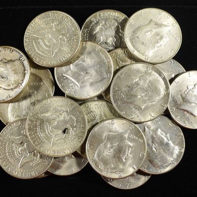Sale Photo Thumbnail #145: (20) 40% SILVER KENNEDY HALF DOLLARS