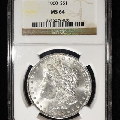Sale Photo Thumbnail #187: 1900 MORGAN DOLLAR NGC MS-64