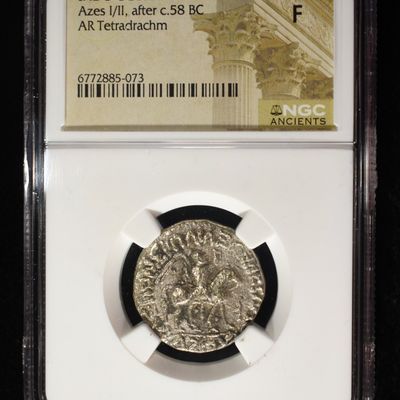 Sale Photo Thumbnail #211: AZES I/II, AFTER c.58 BC NGC F
