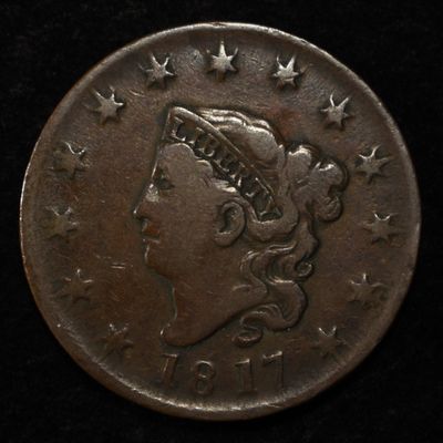 Sale Photo Thumbnail #327: 1817 LARGE CENT VF