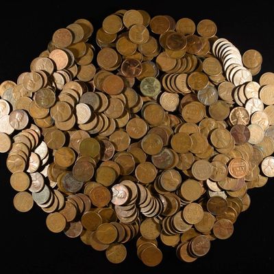 Sale Photo Thumbnail #136: (500) 40'S & 50'S WHEAT CENTS