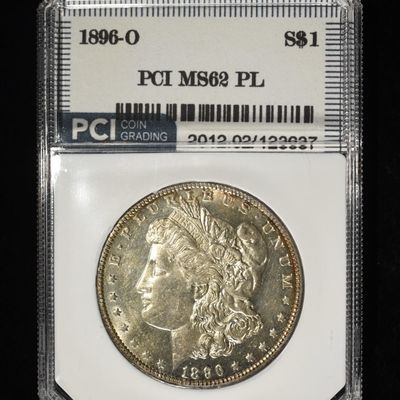 Sale Photo Thumbnail #184: 1896-O MORGAN DOLLAR PCI BU PL