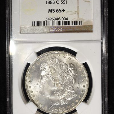 1883-O MORGAN DOLLAR NGC MS-65+
