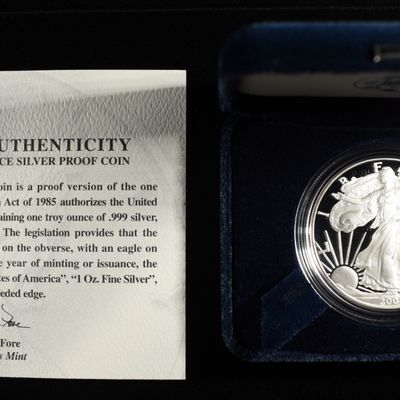 Sale Photo Thumbnail #243: 2005-W AMERICAN SILVER EAGLE PROOF