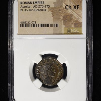 Sale Photo Thumbnail #222: AURELIAN AD 270-275 ROMAN EMPIRE  NGC CH XF