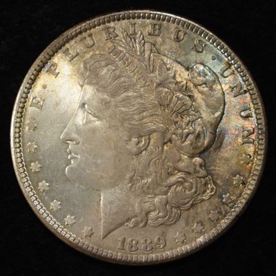 Sale Photo Thumbnail #181: 1889 MORGAN DOLLAR GEM ORIG UNC GREAT COLOR