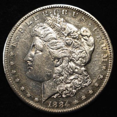 Sale Photo Thumbnail #357: 1884-S MORGAN DOLLAR CH AU